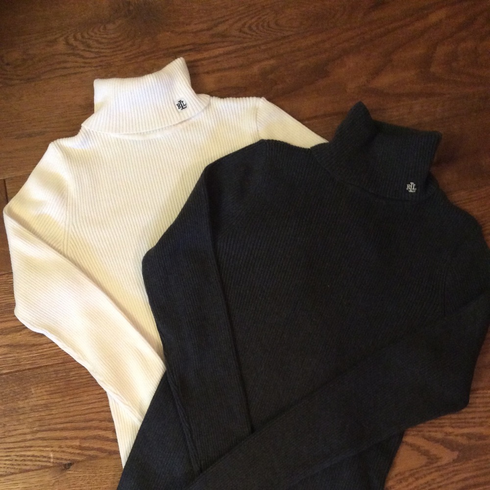 Ralph Lauren Ribbed Turtleneck Sweaters